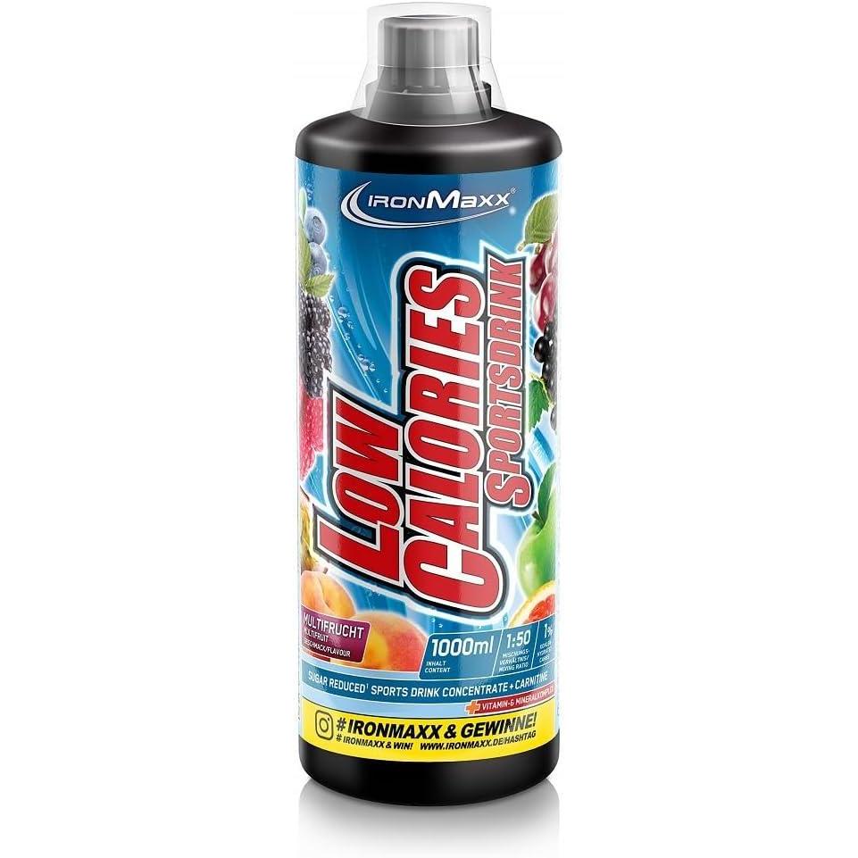 imageIronMaxx LowCal Syrup Zero  Multifrucht 1000ml  Sirop sans sucre 1100  donne 100L de boisson avec 22mg de LCarnitine et 19mg de Magnsium