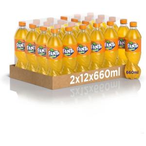 Fanta Sans sucre ajouté – 6 bouteilles de 1,5 L, avec jus d&rsquo;oranges italiennes, sans ajout de conservateurs, bouteille PET 100% recyclable, goût rafraîchissant, boisson non alcoolisée pétillante(Original 660ml)