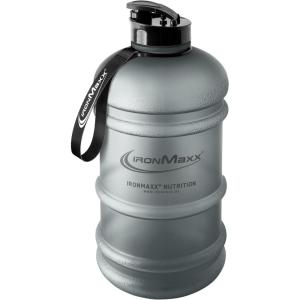 IronMaxx Gourde Sport – Bouteille d’Eau Sport 2.2L (2200 ml) Gris | Gourde Sans BPA ni DEHP Water | Bouteille étanche avec échelle de mesure Bottle Grande Capacité d’Hydratation(Frosted Ash Gris)