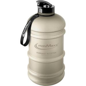 IronMaxx Gourde Sport – Bouteille d’Eau Sport 2.2L (2200 ml) Gris | Gourde Sans BPA ni DEHP Water | Bouteille étanche avec échelle de mesure Bottle Grande Capacité d’Hydratation(Sandstone Beige)