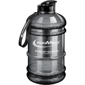 IronMaxx Gourde Sport – Bouteille d’Eau Sport 2.2L (2200 ml) Gris | Gourde Sans BPA ni DEHP Water | Bouteille étanche avec échelle de mesure Bottle Grande Capacité d’Hydratation(Plastique Gris)
