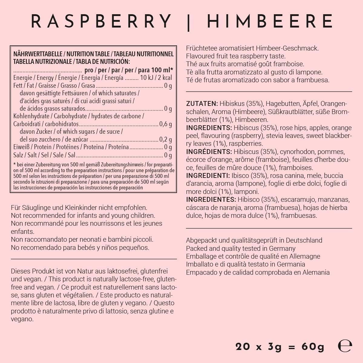 image720DGREE Got pour leau quotInFuuzedquot Paquet 5 Sortes Boisson froide sans Sucre et Calories Boissons naturellement dlicieuses pour ta gourde LAlternative aux limonade th glac siropFramboise