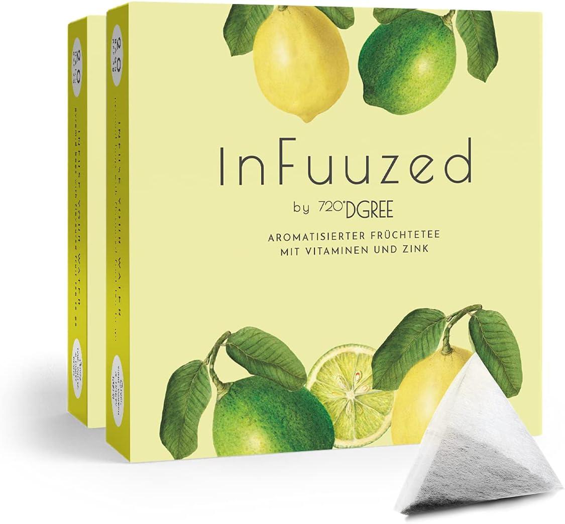 image720DGREE Got pour leau quotInFuuzedquot Paquet 5 Sortes Boisson froide sans Sucre et Calories Boissons naturellement dlicieuses pour ta gourde LAlternative aux limonade th glac siropCitronLime