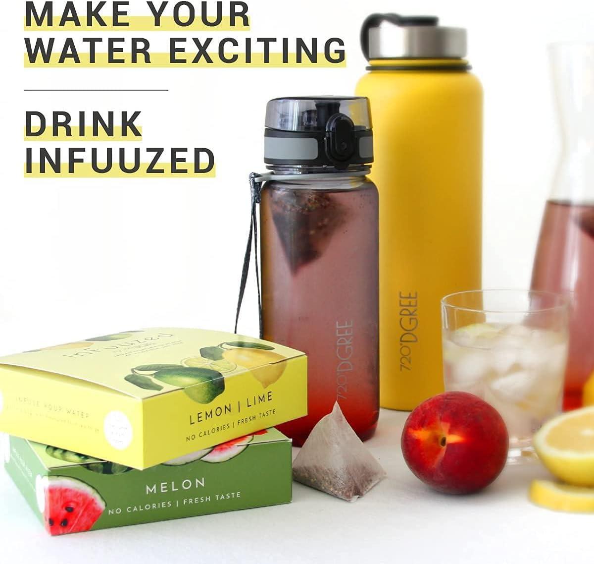 image720DGREE Got pour leau quotInFuuzedquot Paquet 5 Sortes Boisson froide sans Sucre et Calories Boissons naturellement dlicieuses pour ta gourde LAlternative aux limonade th glac siropCitronLime