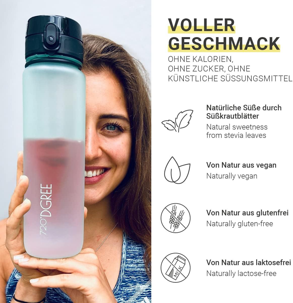 image720DGREE Got pour leau quotInFuuzedquot Paquet 5 Sortes Boisson froide sans Sucre et Calories Boissons naturellement dlicieuses pour ta gourde LAlternative aux limonade th glac siropCitron vert sureau