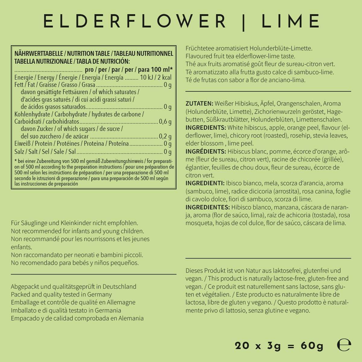 image720DGREE Got pour leau quotInFuuzedquot Paquet 5 Sortes Boisson froide sans Sucre et Calories Boissons naturellement dlicieuses pour ta gourde LAlternative aux limonade th glac siropSureauLime