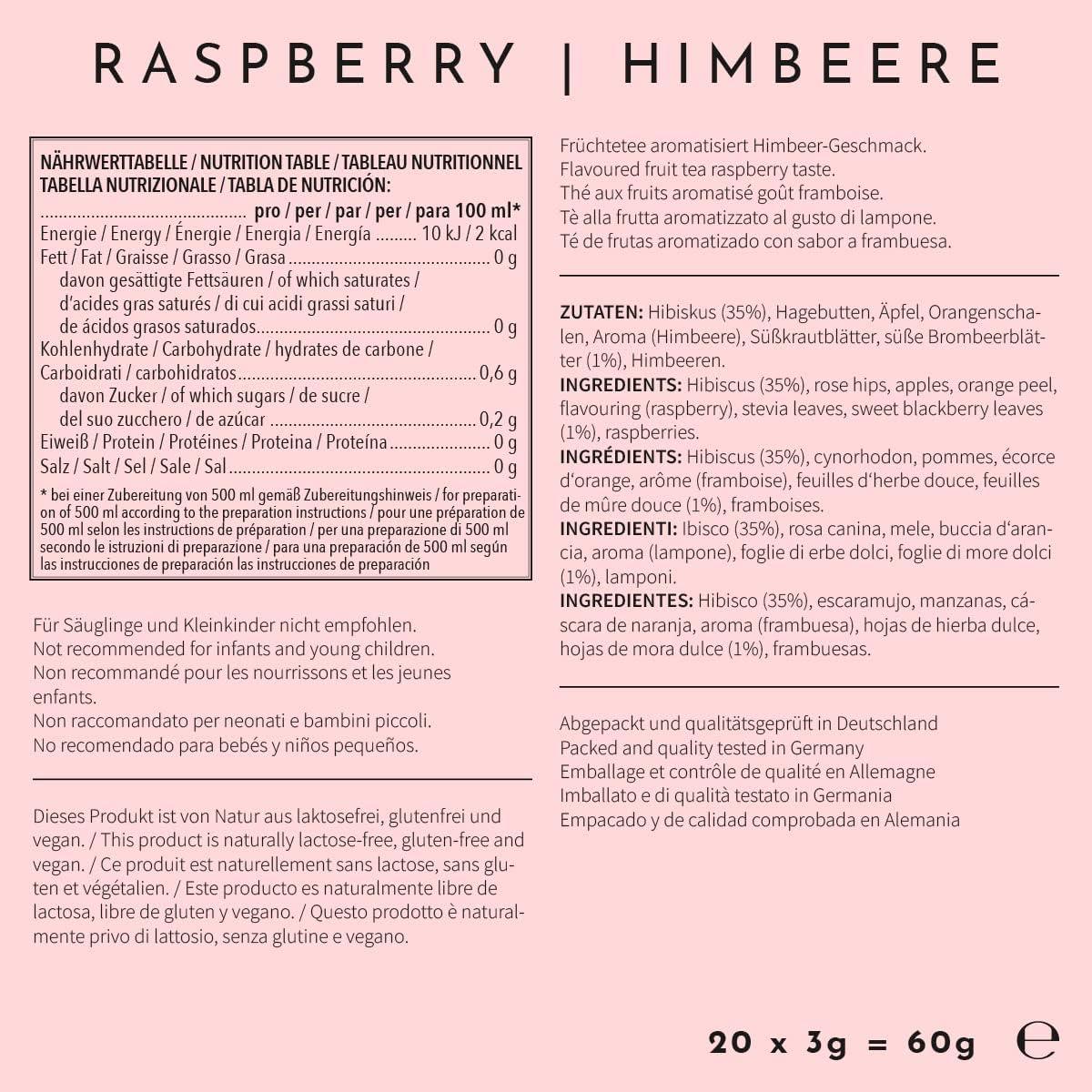 image720DGREE Got pour leau quotInFuuzedquot Paquet 5 Sortes Boisson froide sans Sucre et Calories Boissons naturellement dlicieuses pour ta gourde LAlternative aux limonade th glac siropFramboise