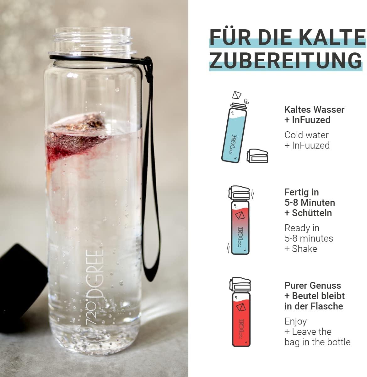 image720DGREE Got pour leau quotInFuuzedquot Paquet 5 Sortes Boisson froide sans Sucre et Calories Boissons naturellement dlicieuses pour ta gourde LAlternative aux limonade th glac siropMelon