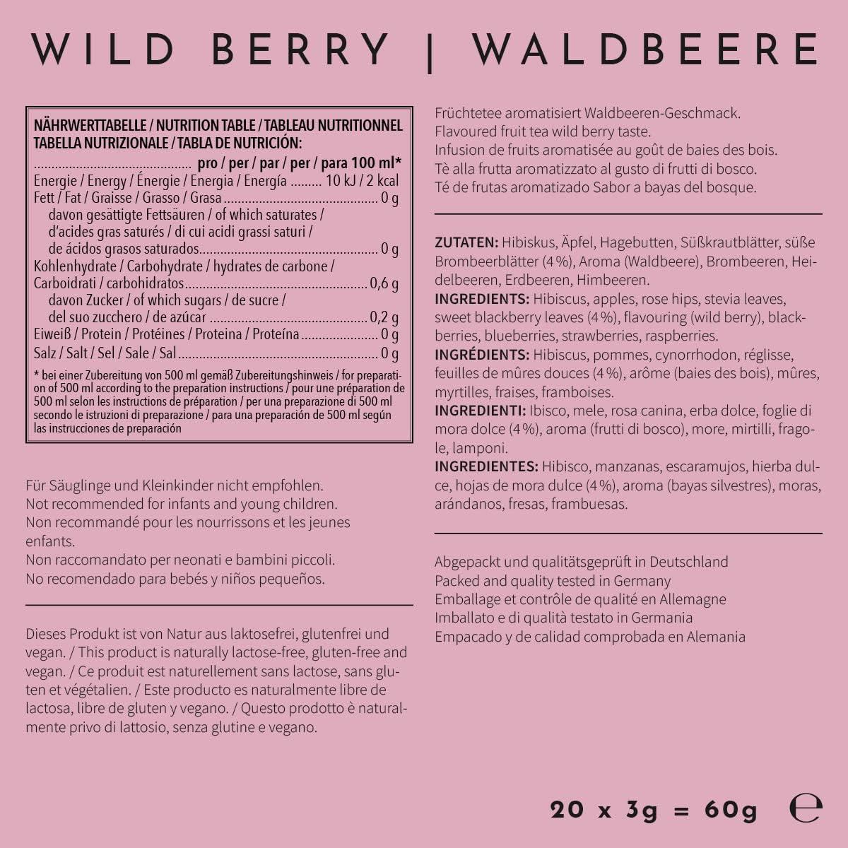 image720DGREE Got pour leau quotInFuuzedquot Paquet 5 Sortes Boisson froide sans Sucre et Calories Boissons naturellement dlicieuses pour ta gourde LAlternative aux limonade th glac siropFruits des Bois