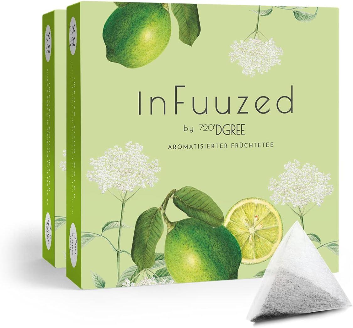 image720DGREE Got pour leau quotInFuuzedquot Paquet 5 Sortes Boisson froide sans Sucre et Calories Boissons naturellement dlicieuses pour ta gourde LAlternative aux limonade th glac siropSureauLime