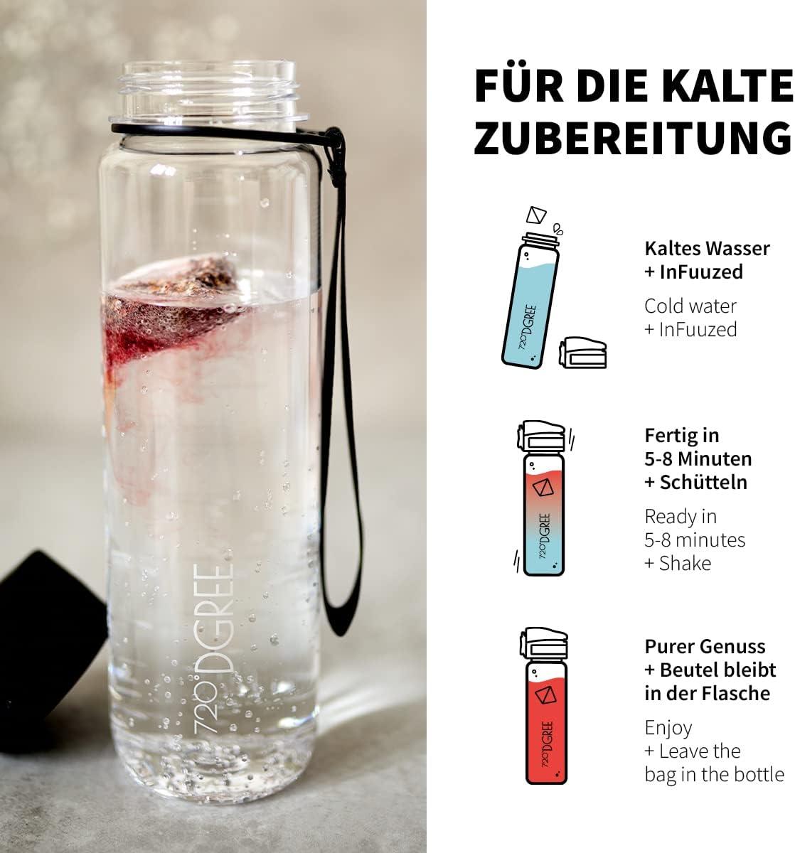 image720DGREE Got pour leau quotInFuuzedquot Paquet 5 Sortes Boisson froide sans Sucre et Calories Boissons naturellement dlicieuses pour ta gourde LAlternative aux limonade th glac siropCoffret dessai 5 varits