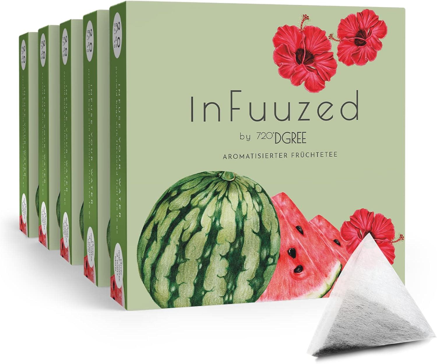 image720DGREE Got pour leau quotInFuuzedquot Paquet 5 Sortes Boisson froide sans Sucre et Calories Boissons naturellement dlicieuses pour ta gourde LAlternative aux limonade th glac siropMelon