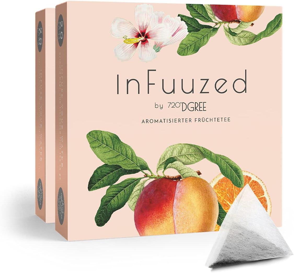 image720DGREE Got pour leau quotInFuuzedquot Paquet 5 Sortes Boisson froide sans Sucre et Calories Boissons naturellement dlicieuses pour ta gourde LAlternative aux limonade th glac siropOrangePche