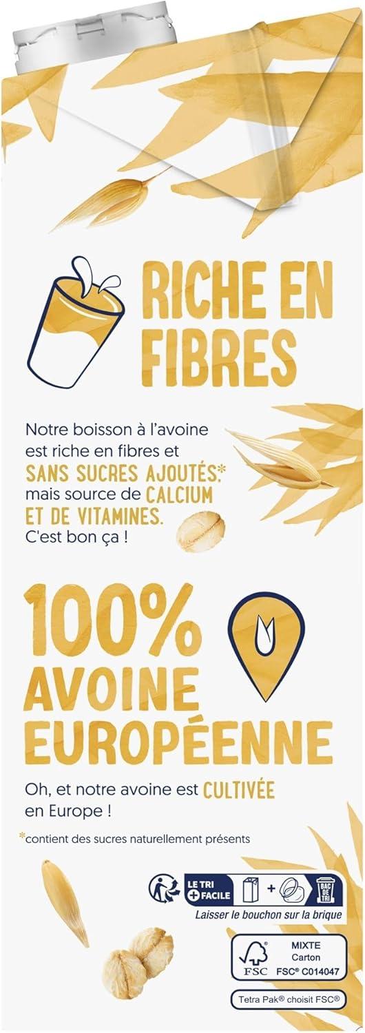 imageAlpro Boisson Vgtale Lait dAmande Grille Sans Sucres 1L Lot de 4x1LAvoine