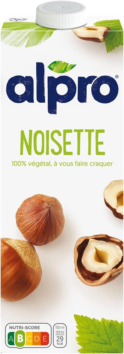 imageAlpro Boisson Vgtale Lait dAmande Grille Sans Sucres 1L Lot de 4x1LNoisette
