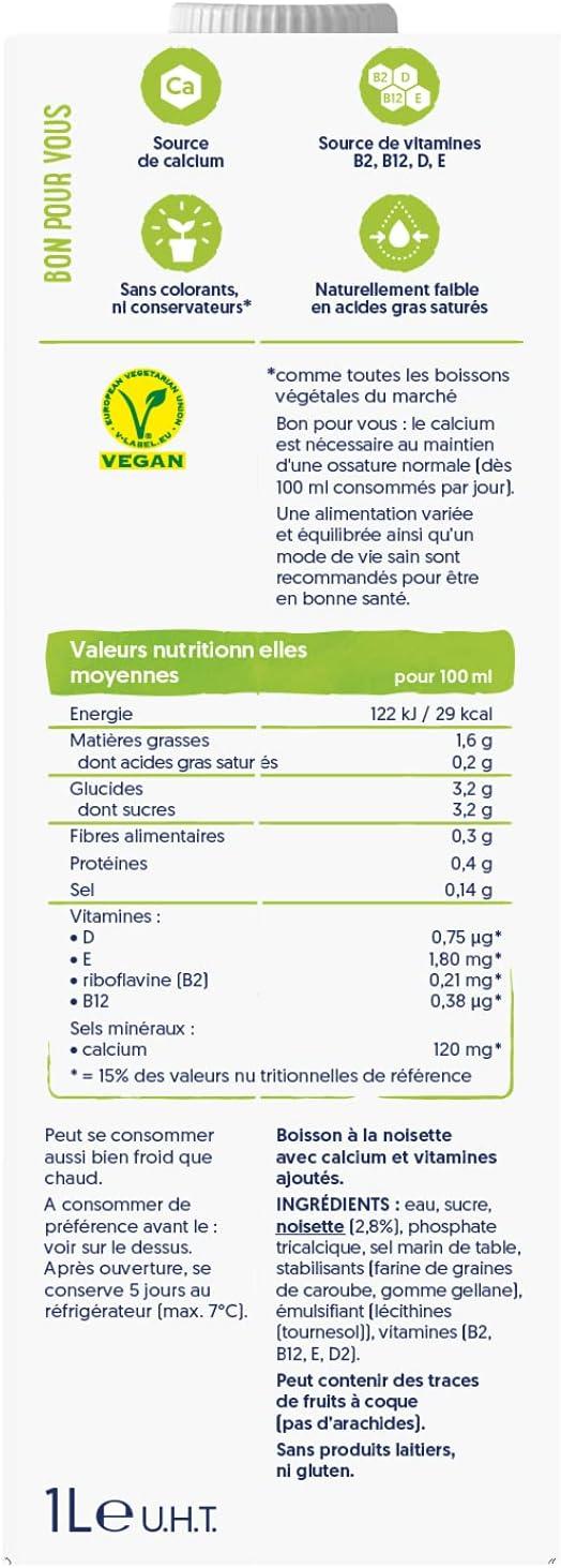 imageAlpro Boisson Vgtale Lait dAmande Grille Sans Sucres 1L Lot de 4x1LNoisette