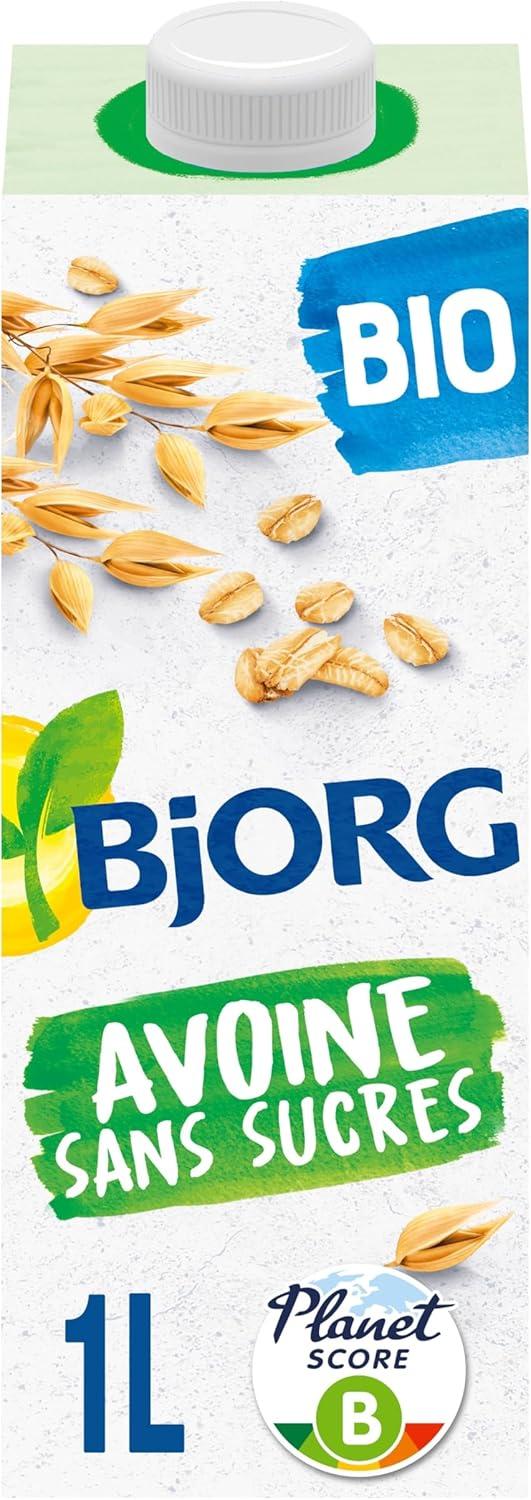 imageBJORG Boisson Avoine Boisson Vgtale Bio Sans Sucres Ajouts Pauvre En Matires Grasses Format Familial 3 x 1L1 l Lot de 1