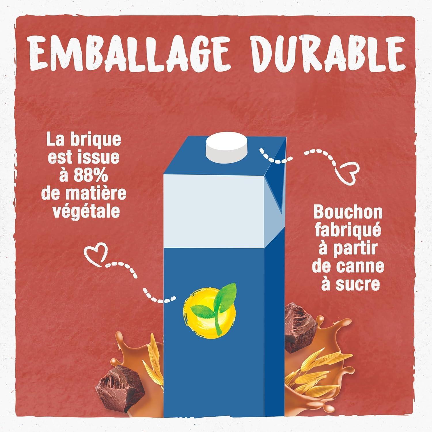 imageBJORG Boisson Avoine Boisson Vgtale Bio Sans Sucres Ajouts Pauvre En Matires Grasses Format Familial 3 x 1L1 l Lot de 1