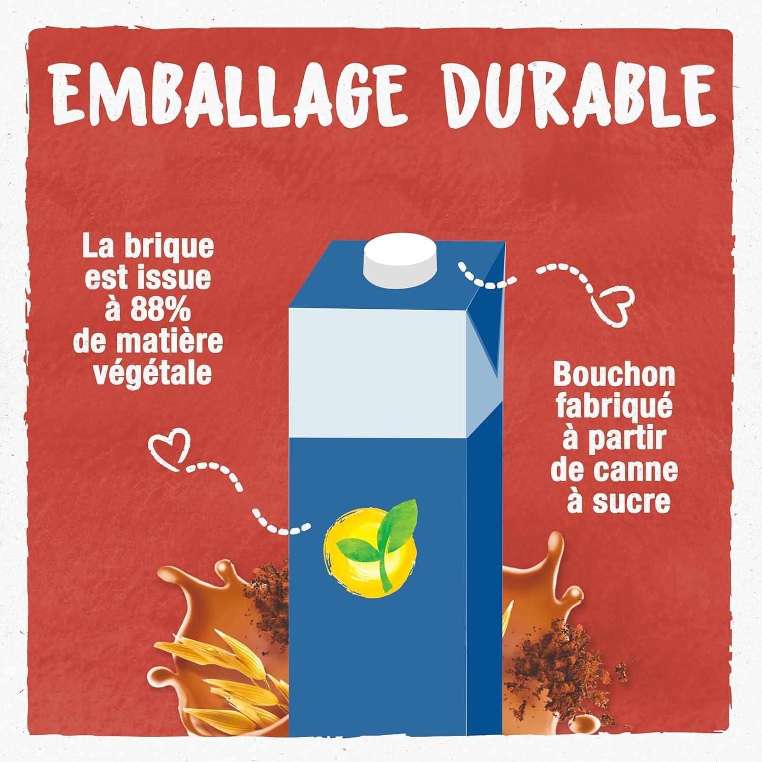 imageBJORG Boisson Avoine Boisson Vgtale Bio Sans Sucres Ajouts Pauvre En Matires Grasses Format Familial 3 x 1L1 l Lot de 6