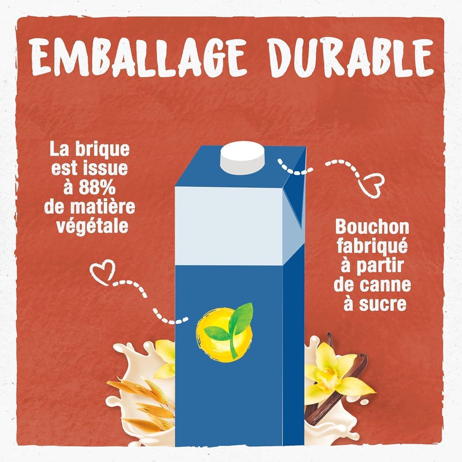 imageBJORG Boisson Avoine Boisson Vgtale Bio Sans Sucres Ajouts Pauvre En Matires Grasses Format Familial 3 x 1L1 ml Lot de 1