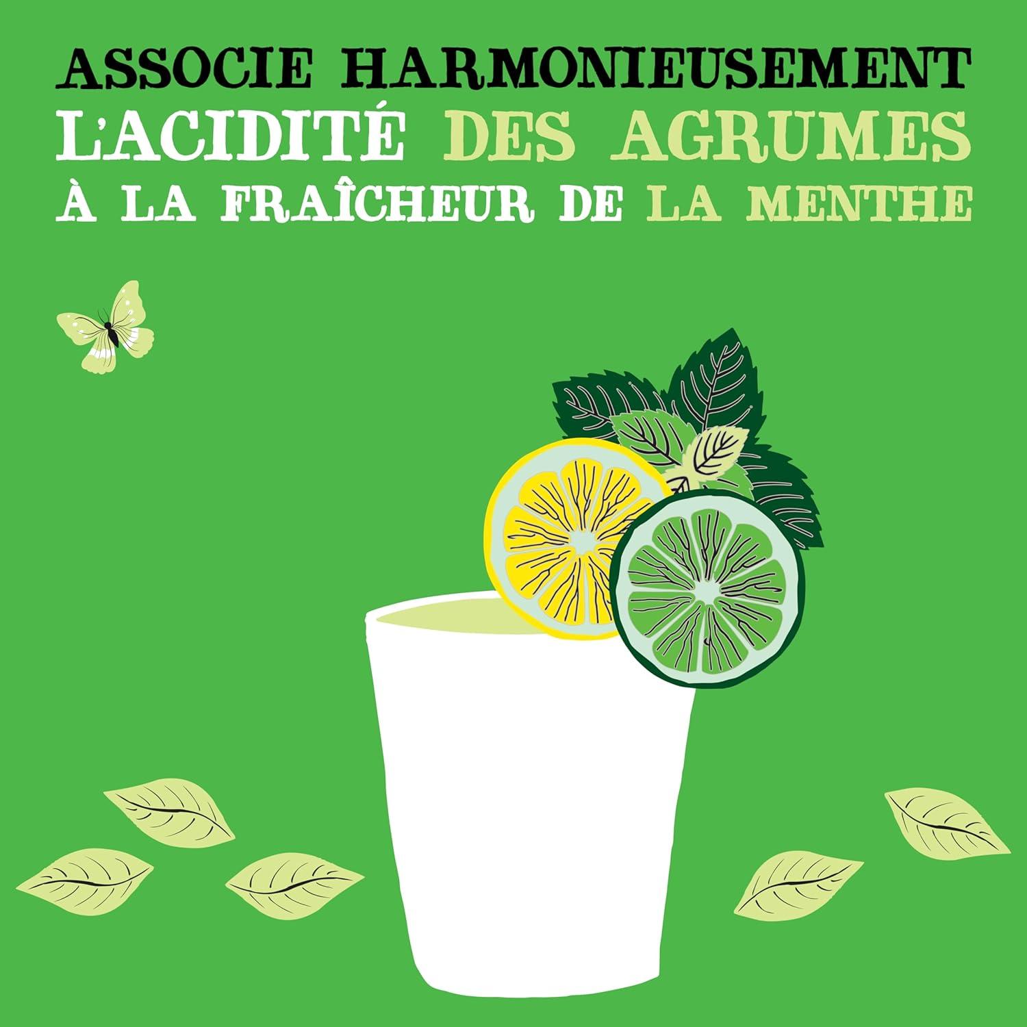 imageCLIPPER Boisson Rafraichissante Bio Fusion Citron Citron Vert Menthe Sans sucre ajouts 25cl x 12Zitrone