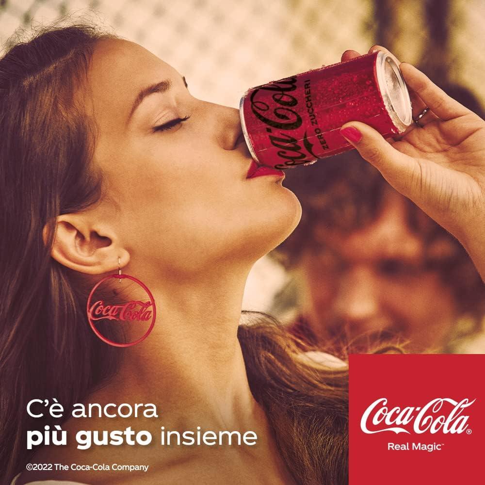 imageCocaCola Zero Zuccheri Zero Calorie mini latine 4 x 6 x 150 ml 24 lattine