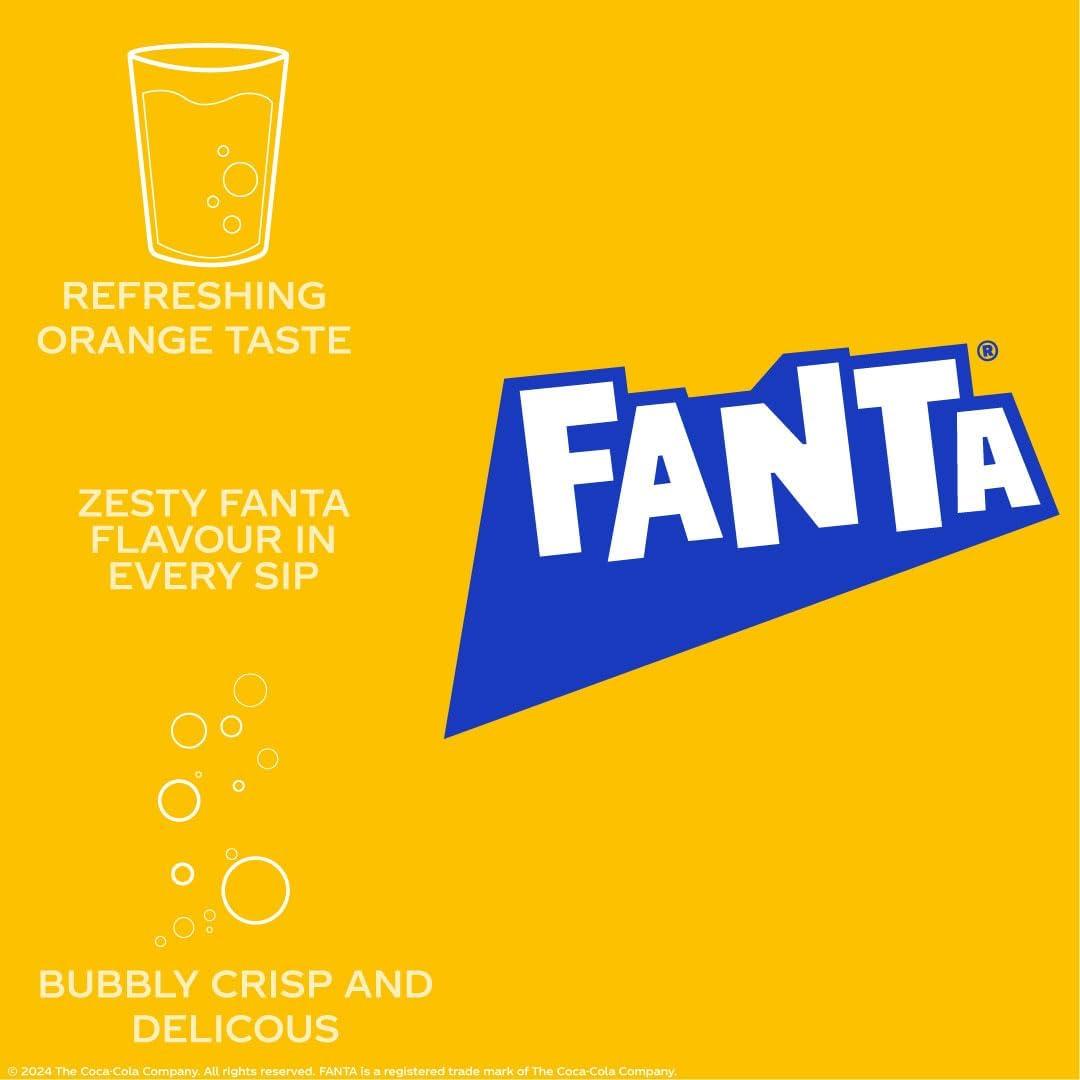 imageFanta Boisson orange douce du zro 330 ml 24 botesOrange