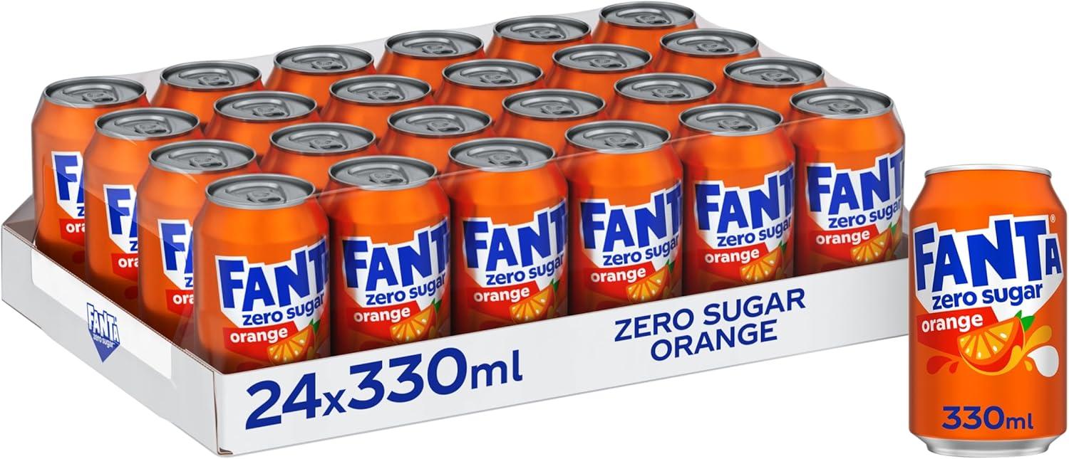 imageFanta Boisson orange douce du zro 330 ml 24 botesOrange
