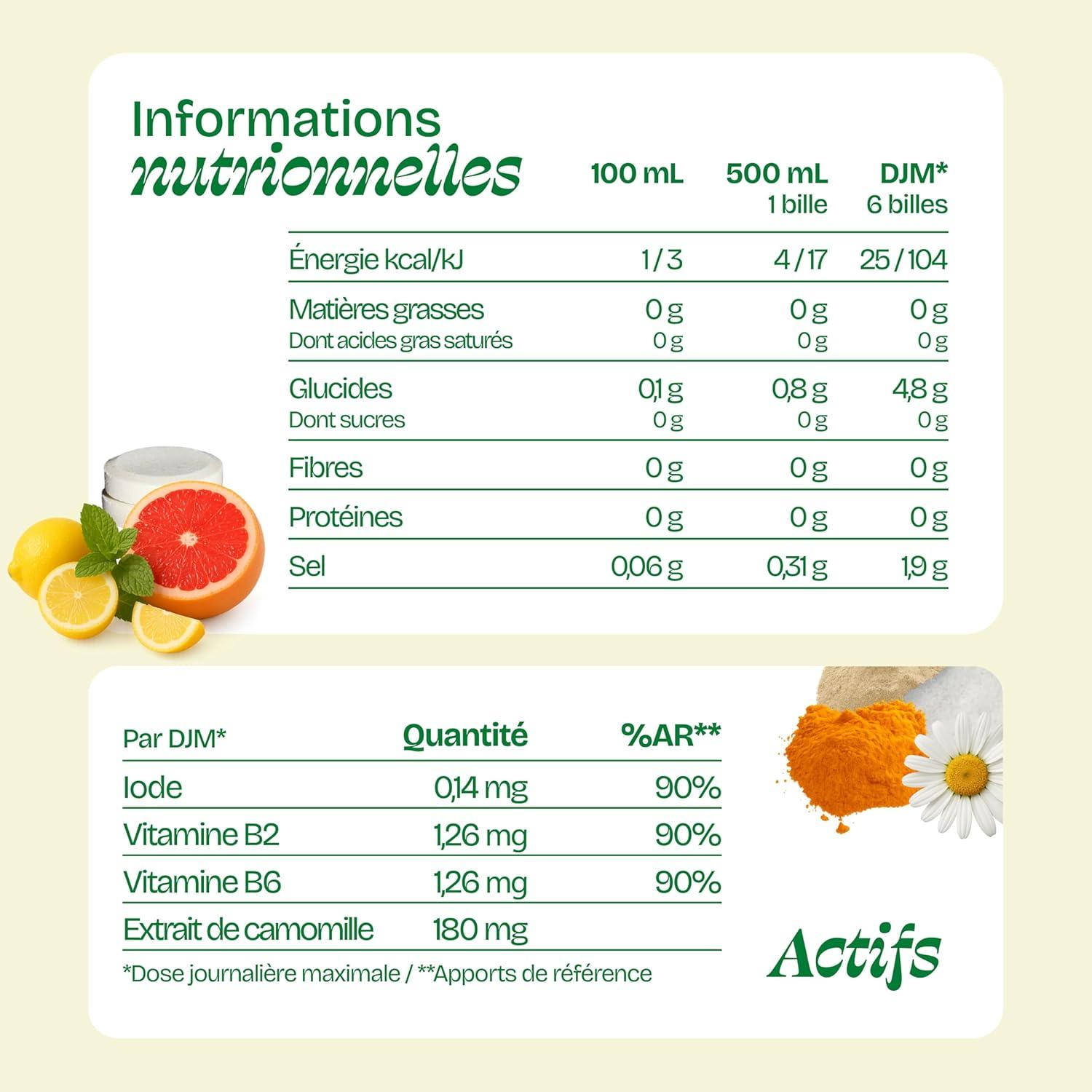 imageHYDROLOGY Eau Aromatise Pastilles sans sucre Boisson vitamine soutien immunitaire Hydratation quotidienne 15 pastilles effervescentes Vgan ampamp naturel Citron Vert Gingembre ImmunitCitron Menthe Pamplemousse