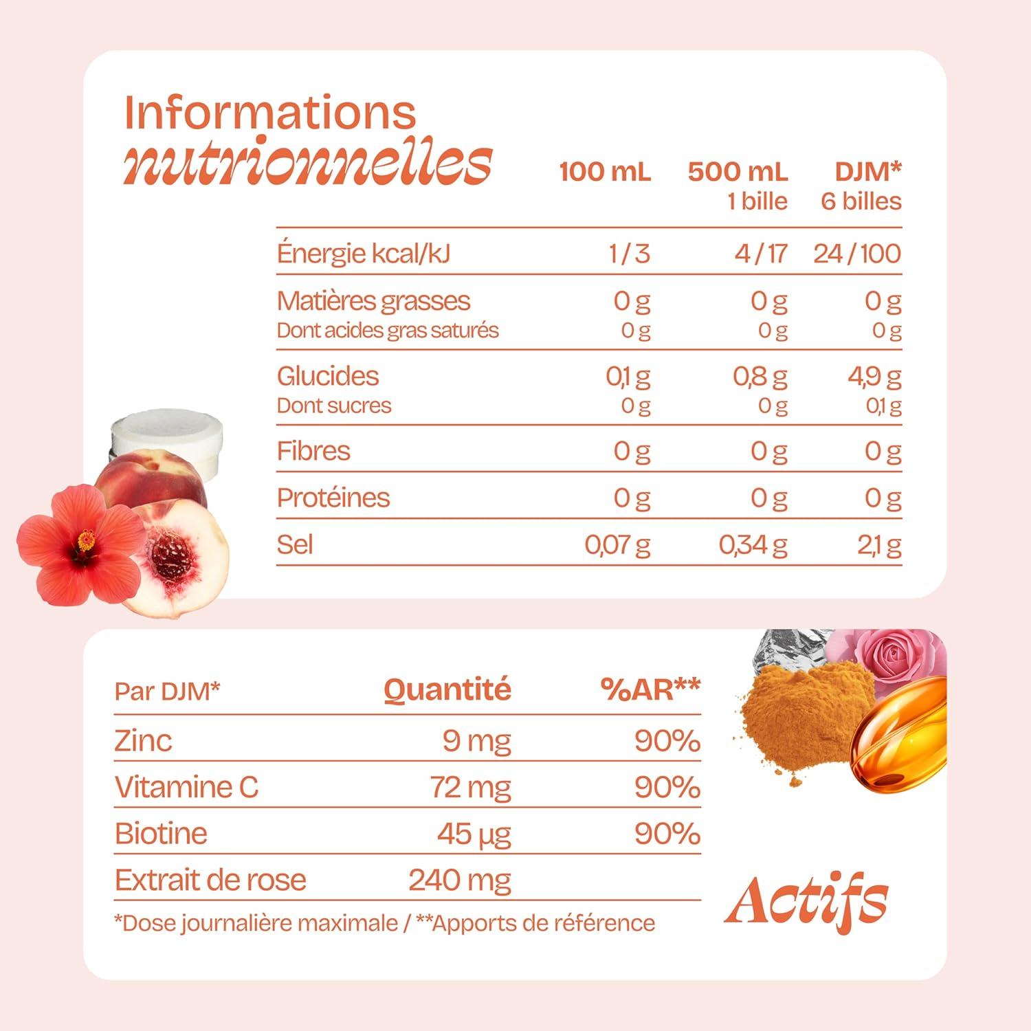 imageHYDROLOGY Eau Aromatise Pastilles sans sucre Boisson vitamine soutien immunitaire Hydratation quotidienne 15 pastilles effervescentes Vgan ampamp naturel Citron Vert Gingembre ImmunitPche Hibiscus
