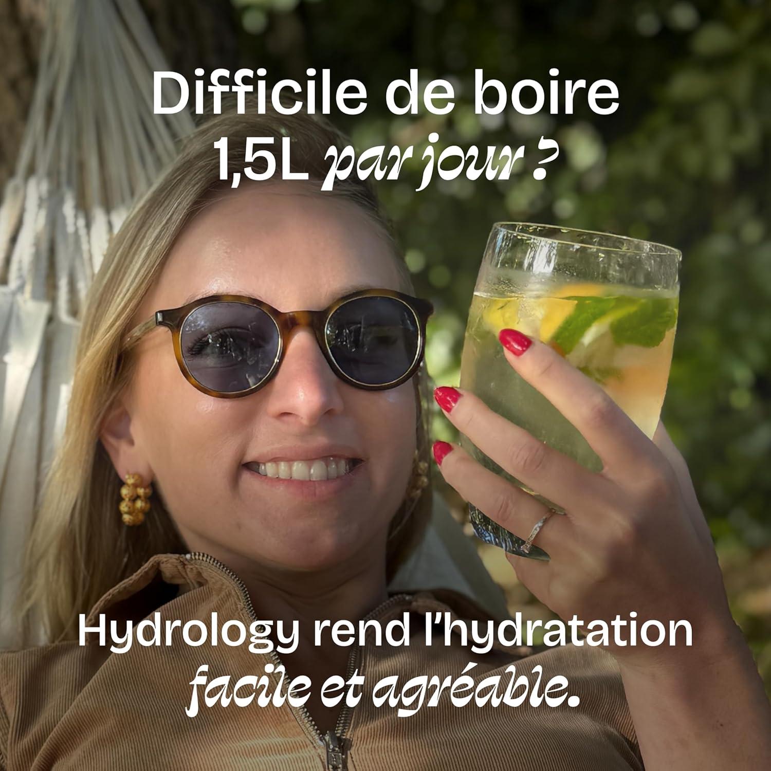 imageHYDROLOGY Eau Aromatise Pastilles sans sucre Boisson vitamine soutien immunitaire Hydratation quotidienne 15 pastilles effervescentes Vgan ampamp naturel Citron Vert Gingembre ImmunitCitron Menthe Pamplemousse