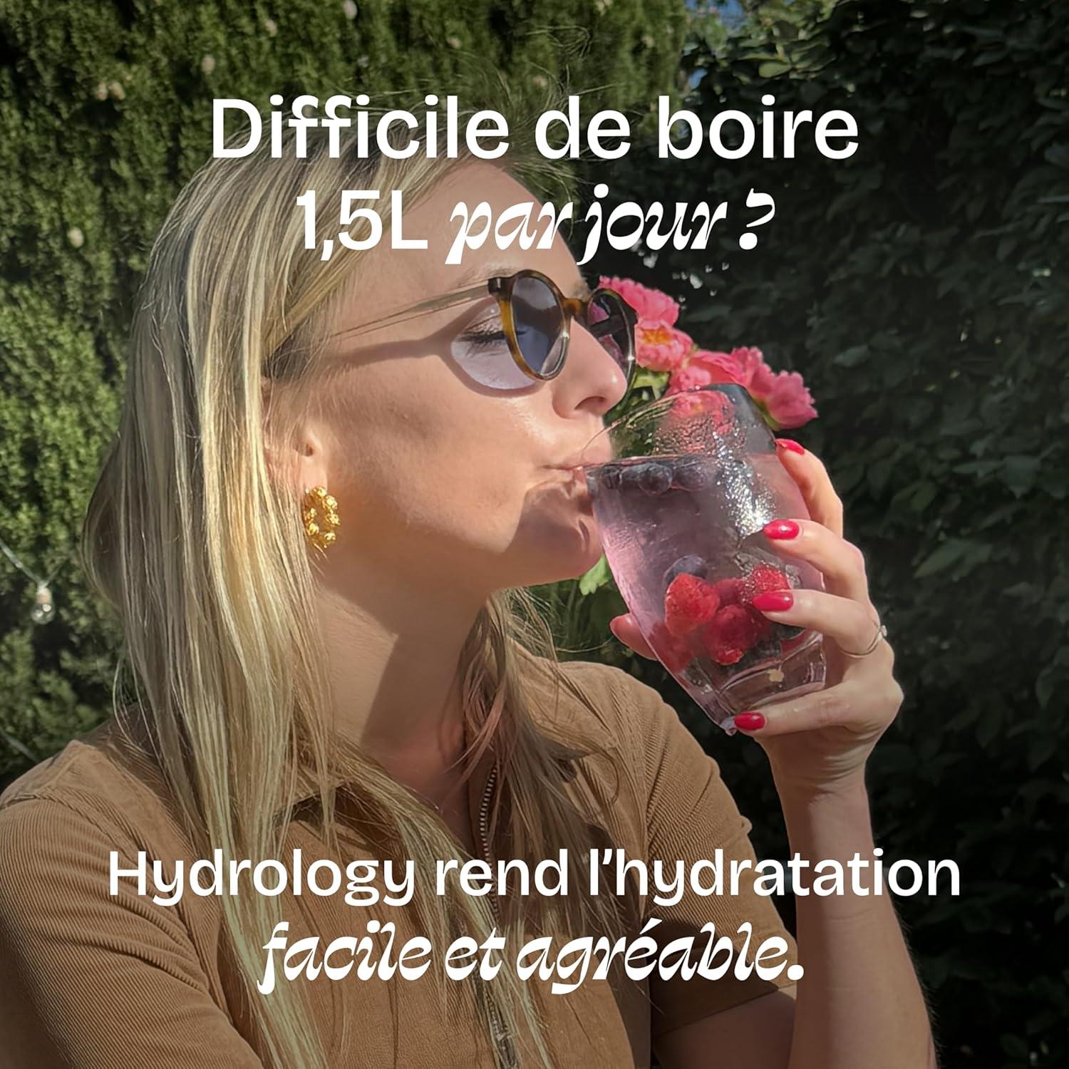 imageHYDROLOGY Eau Aromatise Pastilles sans sucre Boisson vitamine soutien immunitaire Hydratation quotidienne 15 pastilles effervescentes Vgan ampamp naturel Citron Vert Gingembre ImmunitFramboise Myrtille