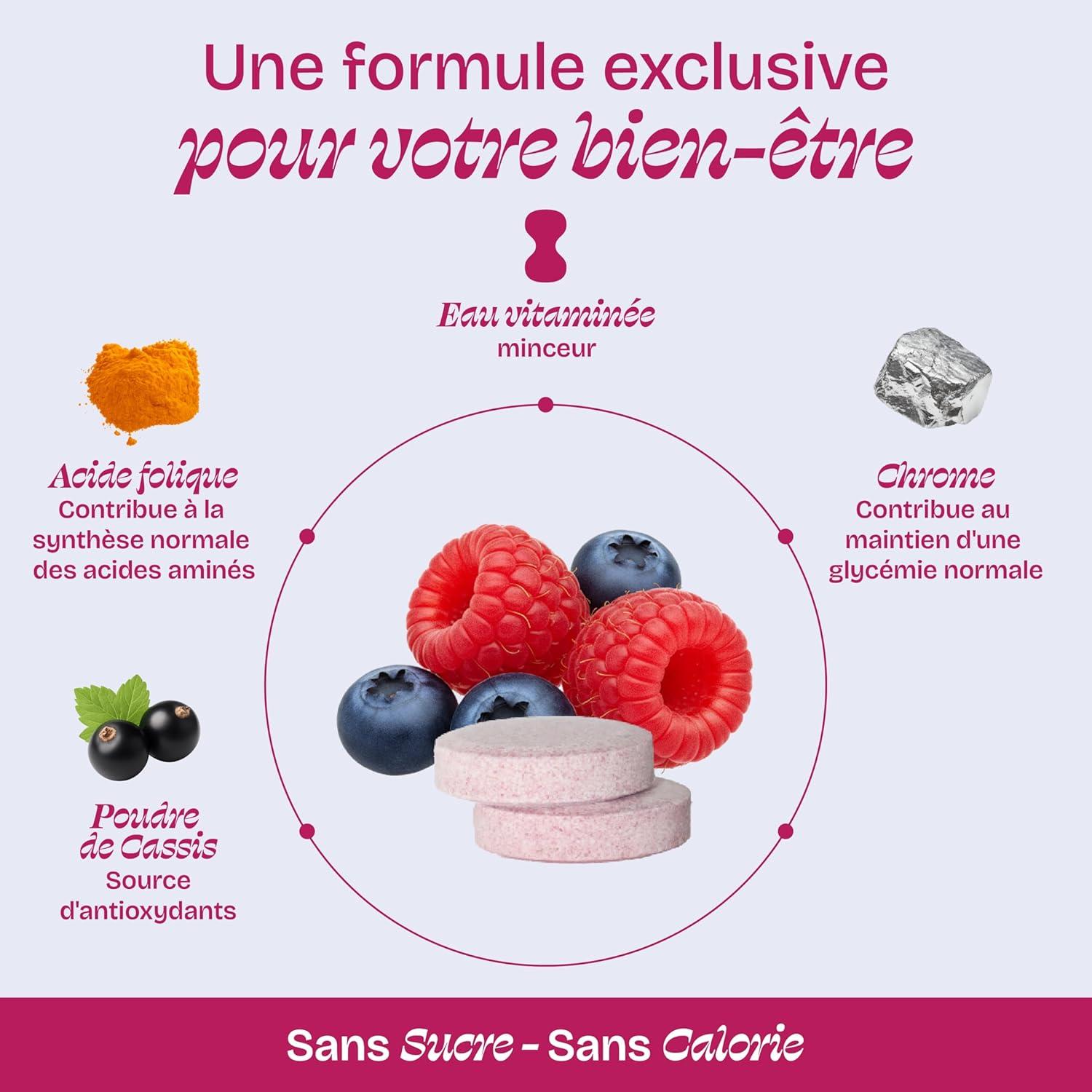 imageHYDROLOGY Eau Aromatise Pastilles sans sucre Boisson vitamine soutien immunitaire Hydratation quotidienne 15 pastilles effervescentes Vgan ampamp naturel Citron Vert Gingembre ImmunitFramboise Myrtille