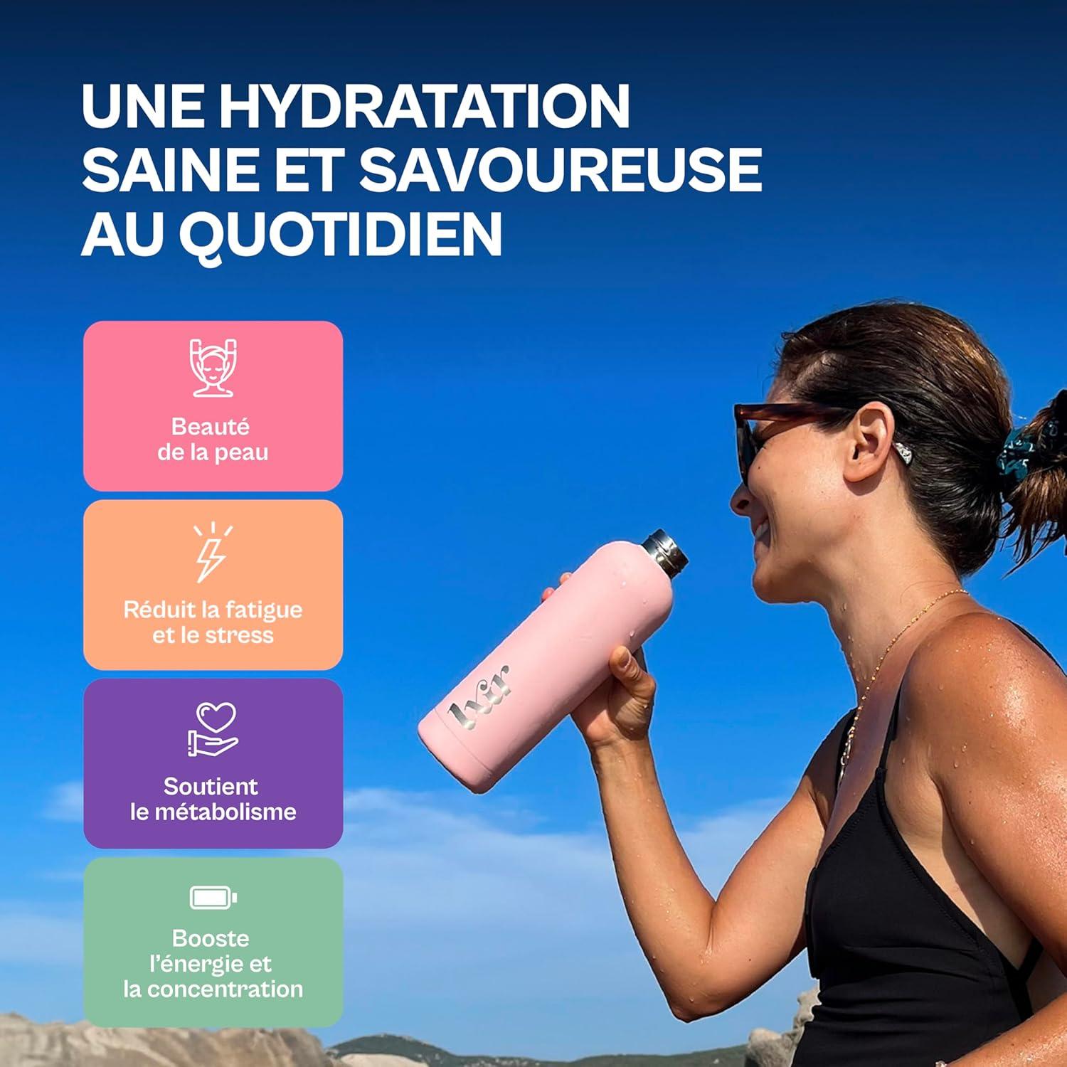 imageLXIR DRINK Eau aromatise en pastille sans sucre Boisson multivitamines Riche en vitamines C et B Hydratation quotidienne Beaut de la peau Vitalit 36 pastilles CitronPcheMentheCitronPecheMelon