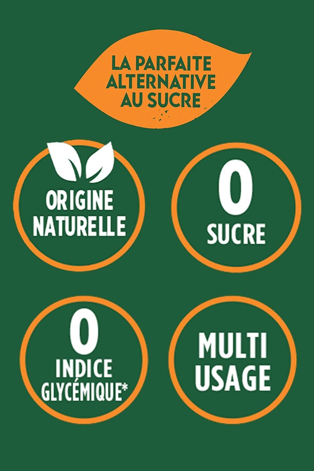 imagePure Via Roux Sticks Faible teneur en calorie Zro Sucre 40 sticks Alternative dOrigine Naturelle au Sucre Roux 60g60 g Lot de 1