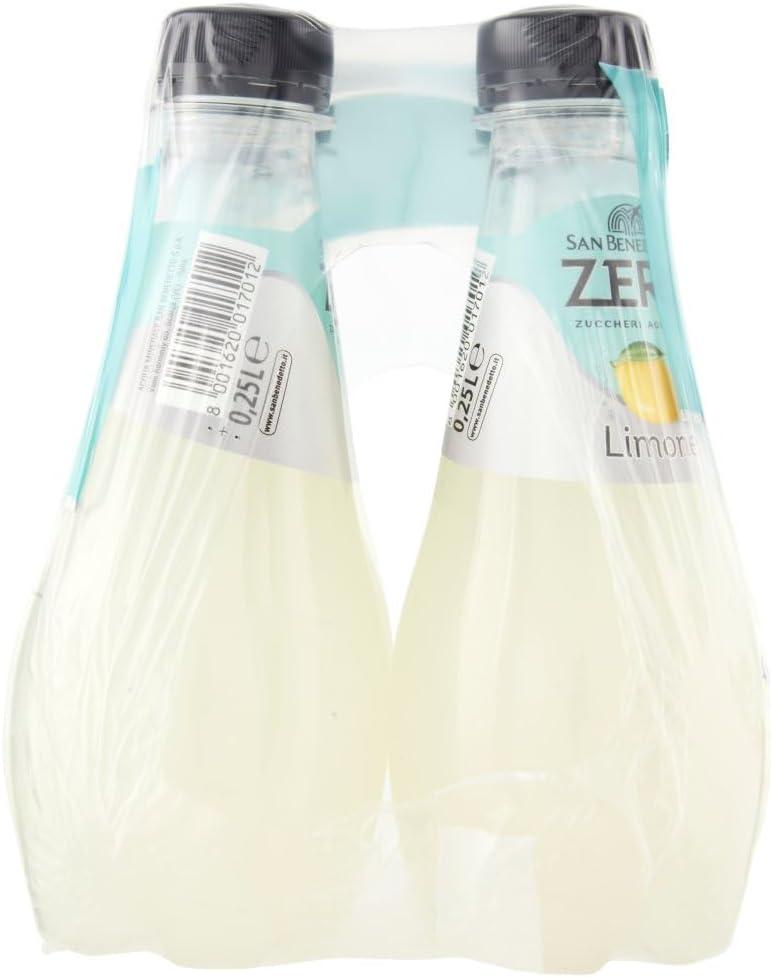 imageSan Benedetto Limone Zero PET sans sucre 24 x 025 l citron zro limonade orange sans sucre boisson douce sans sucre Italian Gourmet polpa 400 g