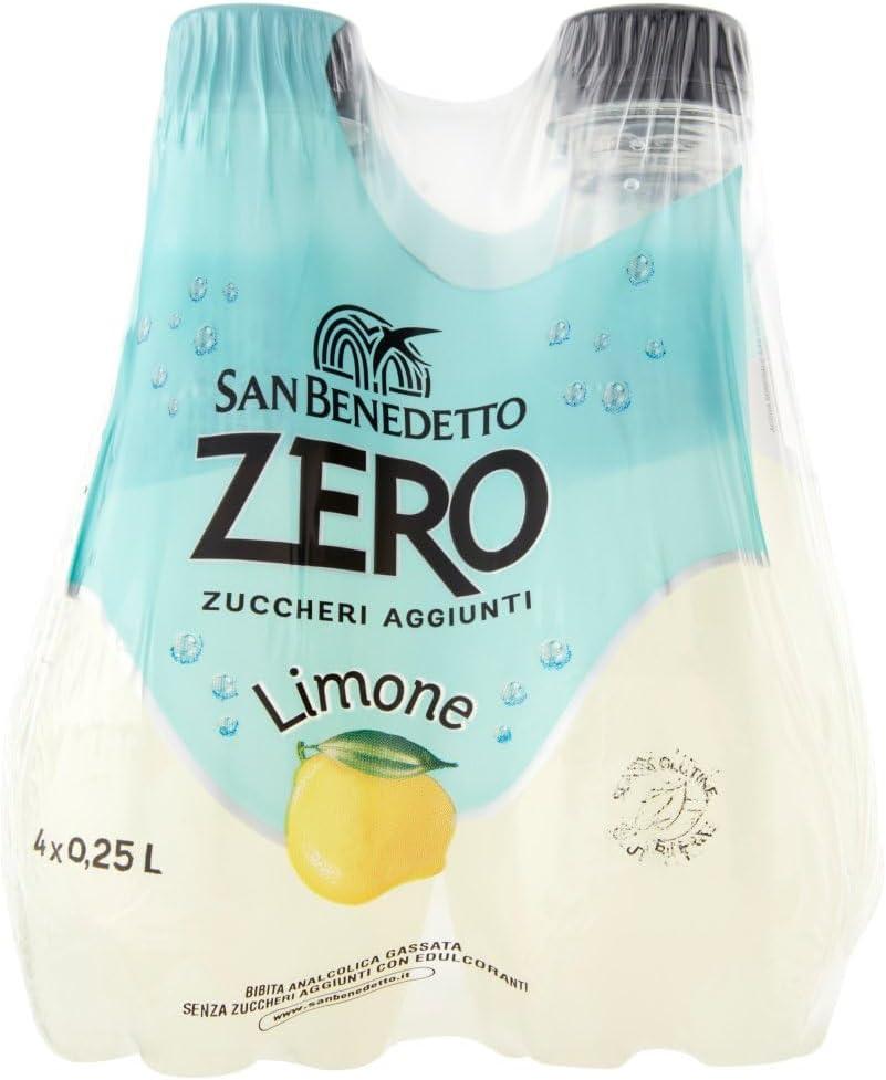 imageSan Benedetto Limone Zero PET sans sucre 24 x 025 l citron zro limonade orange sans sucre boisson douce sans sucre Italian Gourmet polpa 400 g