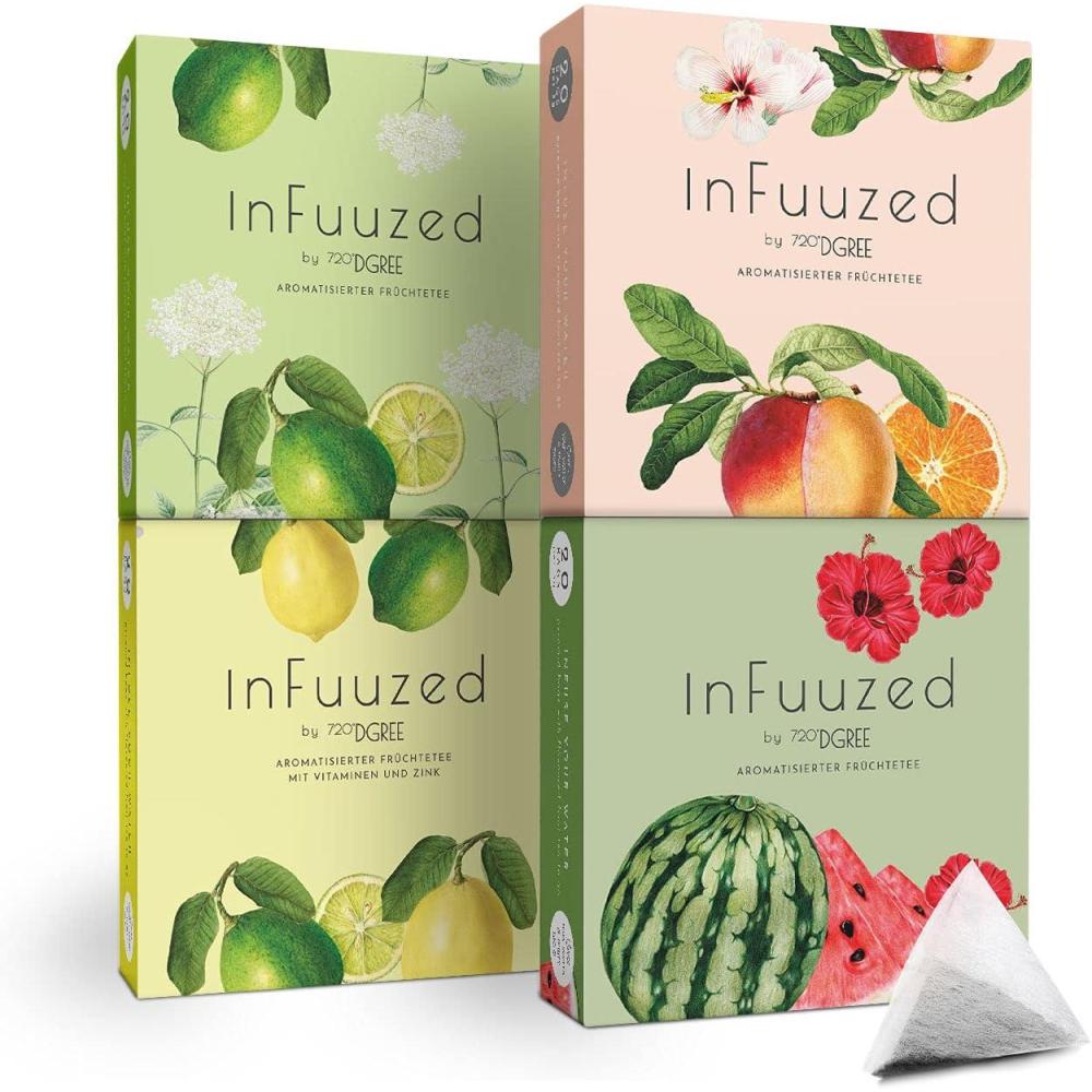 image720DGREE Got pour leau quotInFuuzedquot Paquet 5 Sortes Boisson froide sans Sucre et Calories Boissons naturellement dlicieuses pour ta gourde LAlternative aux limonade th glac siropFruit mlang