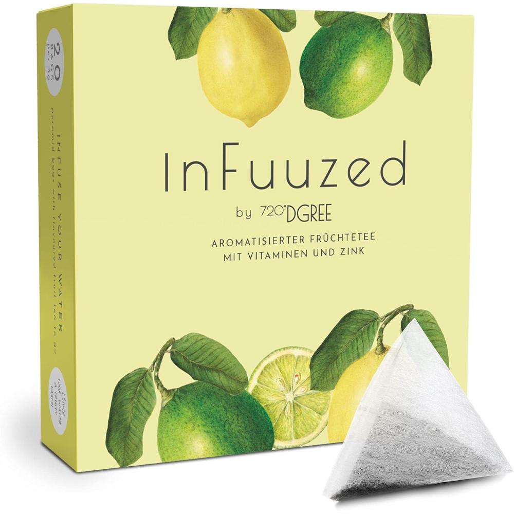 image720DGREE Got pour leau quotInFuuzedquot Paquet 5 Sortes Boisson froide sans Sucre et Calories Boissons naturellement dlicieuses pour ta gourde LAlternative aux limonade th glac siropCitronLime