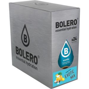 Découvrez les jus Bolero | 24 MIX | poudre fraîche sans sucre avec stévia et vitamine C | le premier choix des diabétiques et des athlètes dans le monde(Exotic mix)