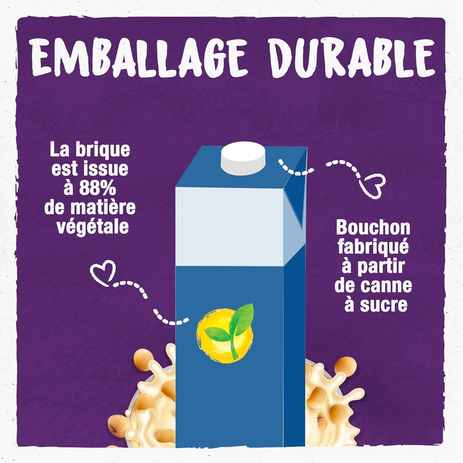 imageBJORG Boisson Vgtale Soja Sans Sucres Boisson Bio Riche en Protines 1 L x 6Protine
