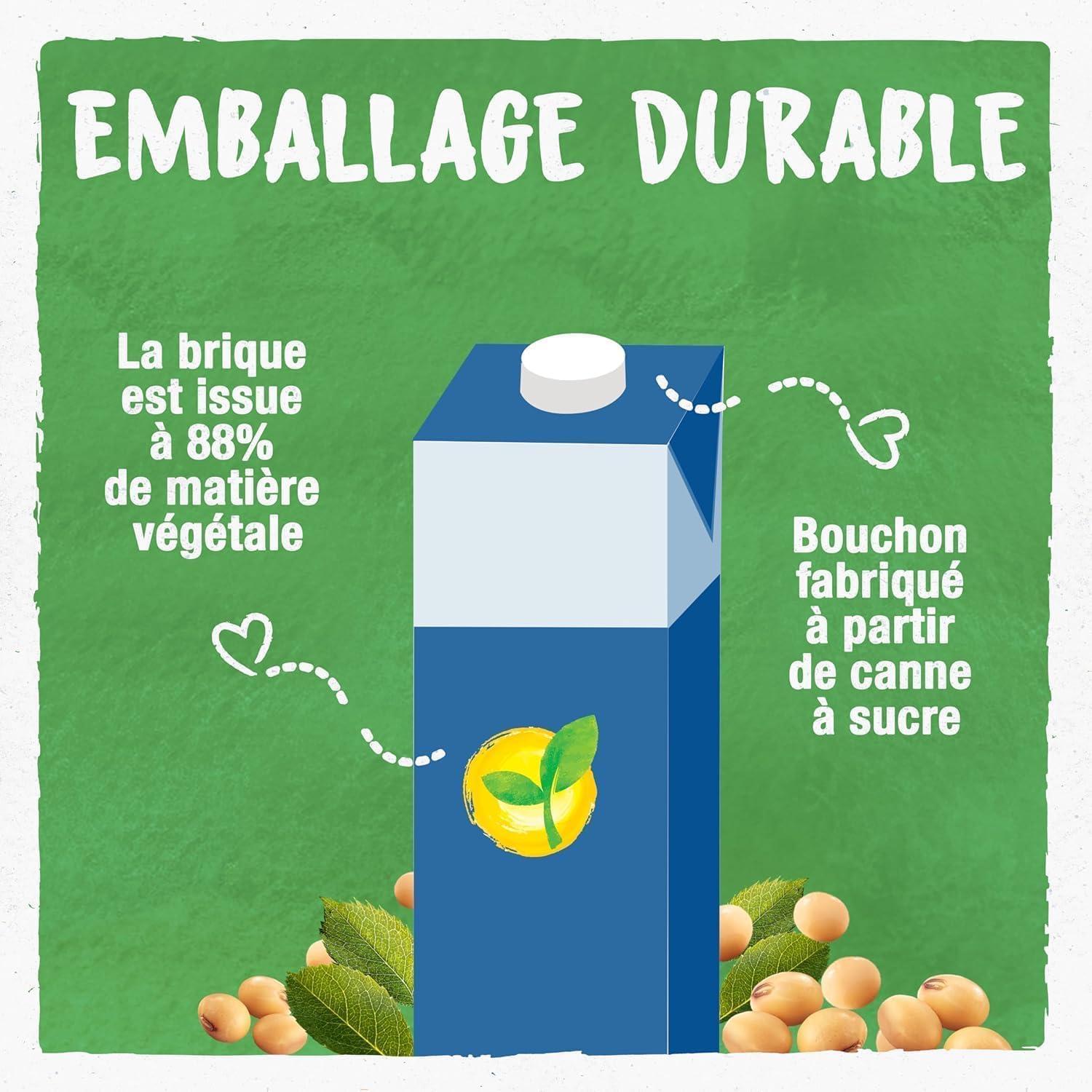 imageBJORG Boisson Vgtale Soja Sans Sucres Boisson Bio Riche en Protines 1 L x 6Sans Sucres