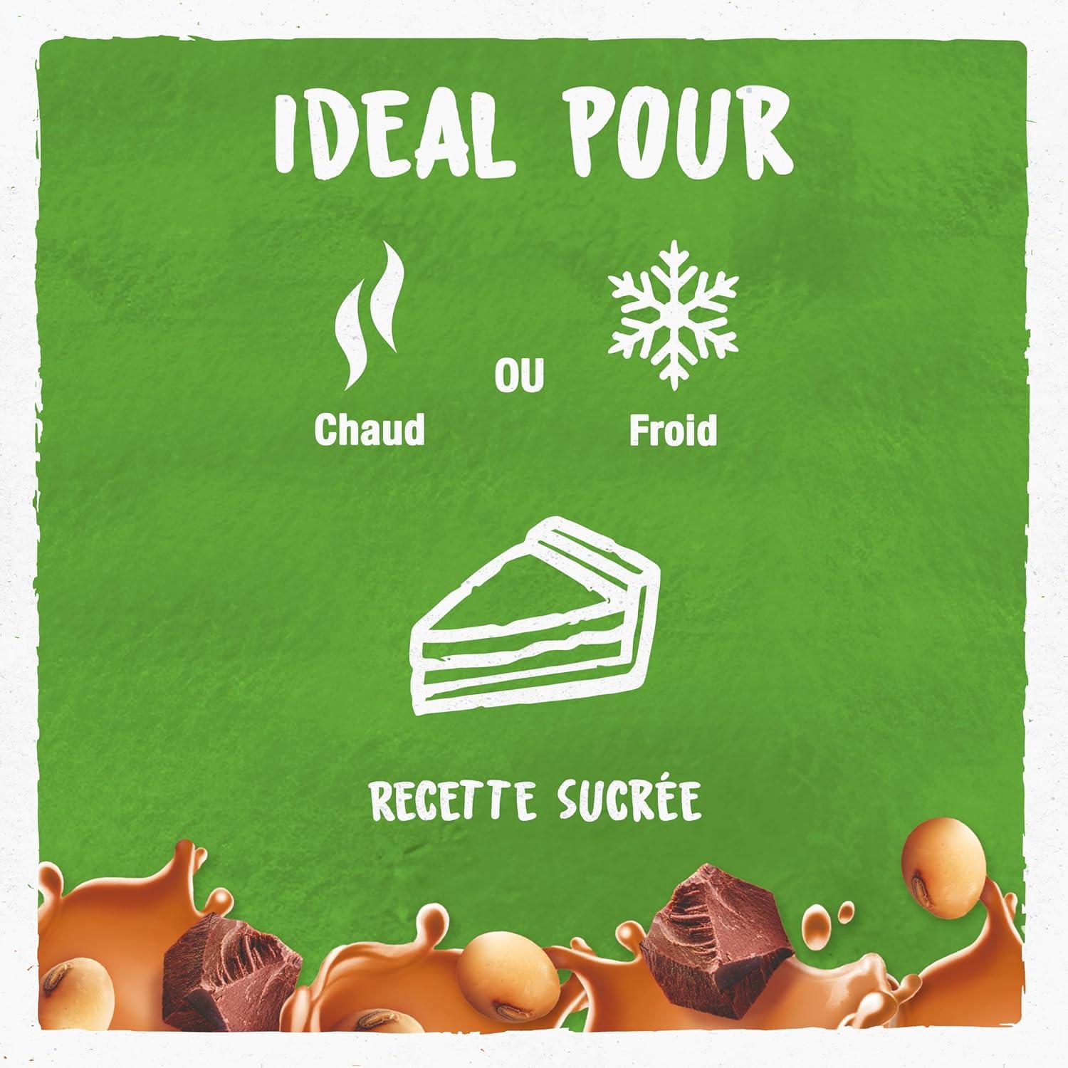 imageBJORG Boisson Vgtale Soja Sans Sucres Boisson Bio Riche en Protines 1 L x 6Soja Chocolat 1L