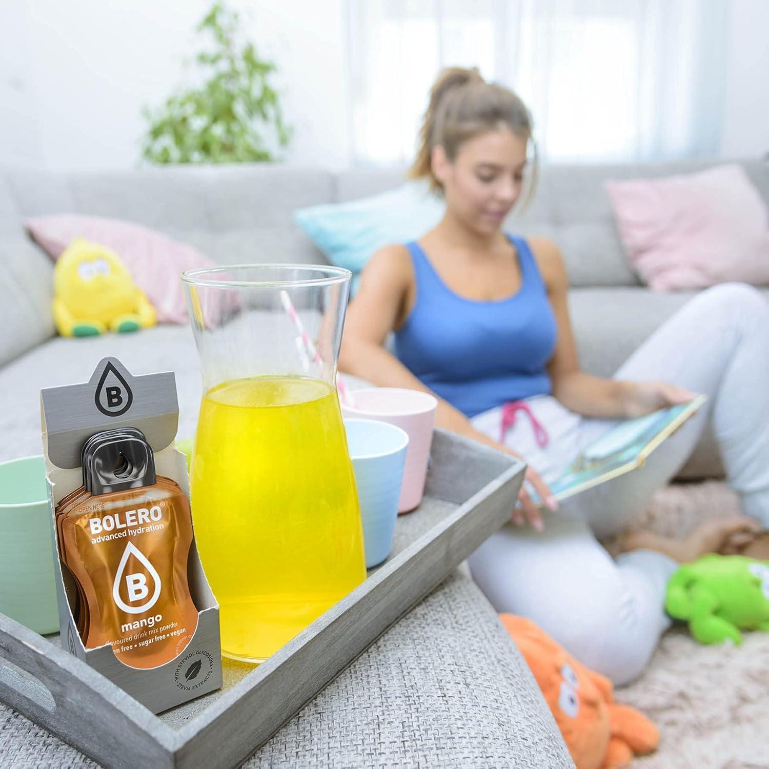 imageBoisson Bolro BERRY MIX 24x9g I boisson rafrachissante en poudre sans sucre dulcore la stvia Vitamine C pour diabtiques armes de baies boissons pour la famille et les amis
