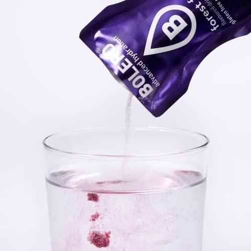 imageBolero FOREST FRUITS 24x3g Jus en poudre sans sucre dulcor la stvia vitamine C pour enfants et sportifs sans gluten vgtalien le got des fruits des bois