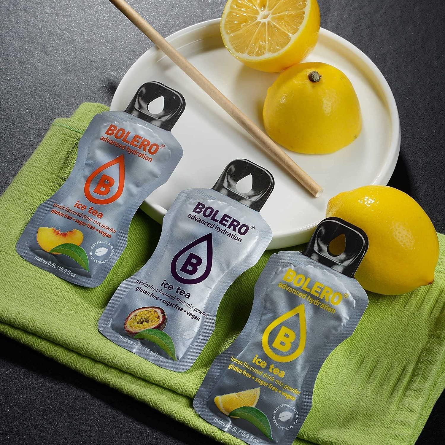 imageBolero boissons MIX STICKS 74x3g I rafrachissante en poudre sans sucre dulcore la stvia pour diabtiques et sportifs hypocalorique la vitamine C
