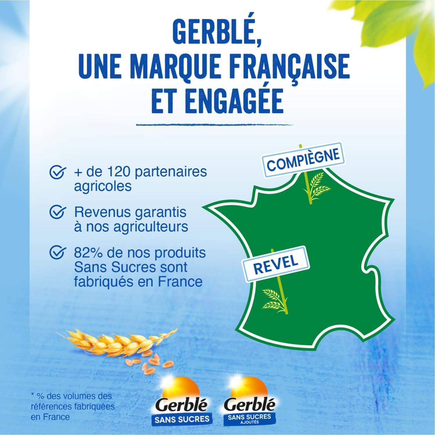 imageGerbl Moelleux Saveur Citron Sans Sucres Gteaux Moelleux au Citron Sans Huile de Palme Format Individuel Pratique 196g 7 sachetsChocolat