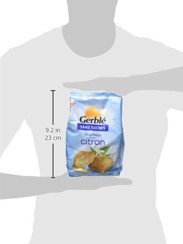 imageGerbl Moelleux Saveur Citron Sans Sucres Gteaux Moelleux au Citron Sans Huile de Palme Format Individuel Pratique 196g 7 sachetsCitron