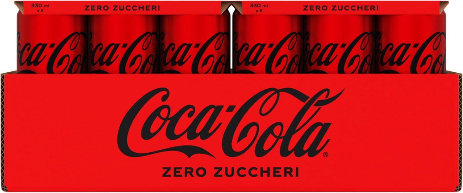 imageLot de 24 COLA ZERO canette 33 cl sans sucresCocaCola Zero