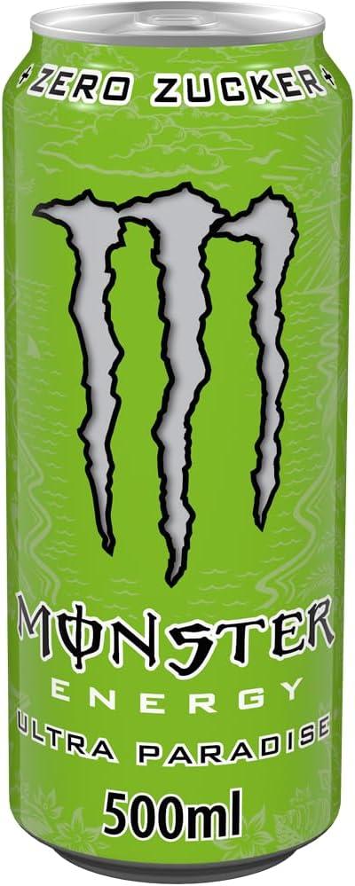 imageMonster Energy Ultra Fiesta Lot de 24 boissons nergisantes sans sucre la mangue 473 mlPomme